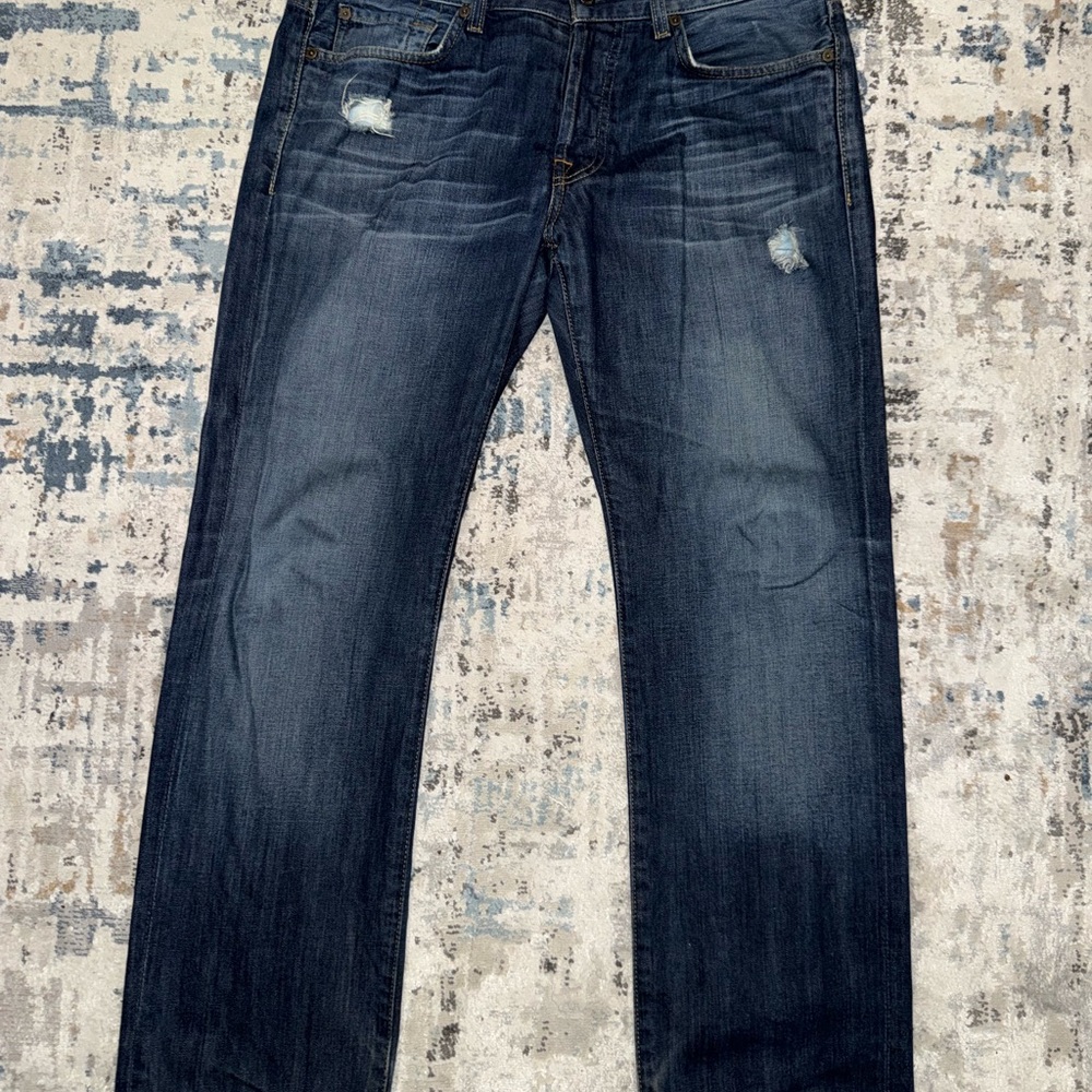 7 For All Mankind Dark Wash Straight Jeans